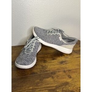 Kizik Madrid Eco Knit Hands Free Lace Up Comfort Sneakers Gray M 6.5 W 8